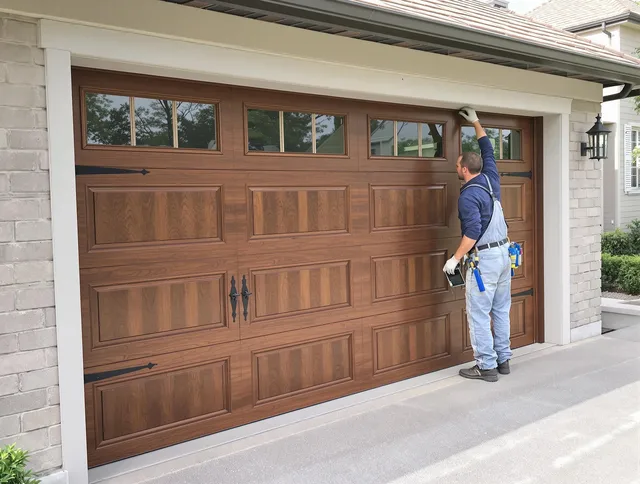 Custom garage door showcase by Brunswick Garage Door Repair in Brunswick